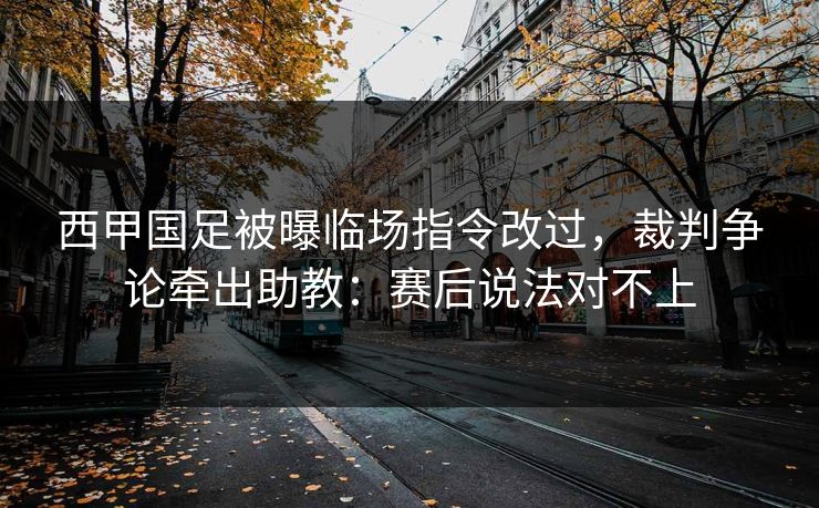 西甲国足被曝临场指令改过，裁判争论牵出助教：赛后说法对不上
